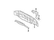 VW Rear Body Reinforcement Plate - Genuine VW 1C0813494B