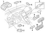VW Air Bag System Status Indicator - Genuine VW 5C6919234C