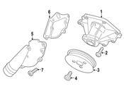 Audi VW Engine Coolant Outlet Flange - Genuine Audi VW 06H121132G