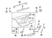 VW Door Trim Molding - Genuine VW 3C8867420K3H5