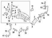 Audi VW Exhaust Manifold Heat Shield - Genuine VW Audi 06F129686