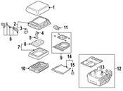 VW Center Console Latch - Genuine VW 7L6858581