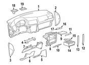 VW Ambient Light Sensor Cap - Genuine VW 1J0857474F2AQ