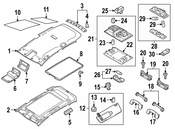 VW Map Light Lens - Genuine VW 5G0947133DY20