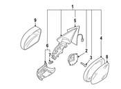 VW Door Mirror Drive Motor Hardware Kit - Genuine VW 5N0898011