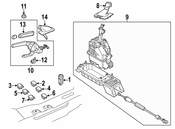VW Auto Trans Shift Lever Knob - Genuine VW 561713203LUMF