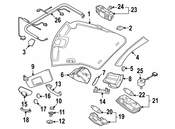 VW Sunroof Switch - Genuine VW 1J0959613JY20