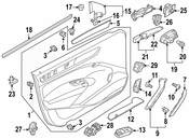 VW Door Mirror Switch - Genuine VW 561959565JXSH