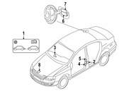 VW Tire Label - Genuine VW 3C8010731T