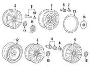 VW Wheel Trim Ring - Genuine VW 5C0601157B