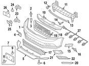 VW Grille - Genuine VW 5C6853665H9B9
