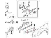 VW Fender Apron Assembly - Genuine VW 1J0805115