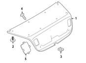 VW Deck Lid Trim - Genuine VW 1Q0867605F1BS