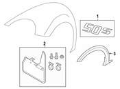 VW Fender Emblem - Genuine VW 5C5853688C739