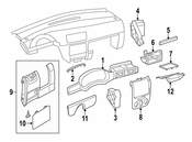 VW Instrument Cluster Bezel - Genuine VW 5C7857059HVAL