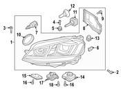 VW Headlight - Genuine VW 5G0941754C