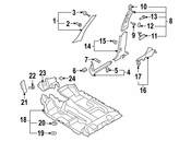 VW Body A-Pillar Trim Panel - Genuine VW 5N0867234C95T