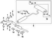 Audi VW Catalytic Converter Gasket - Genuine VW Audi 1K0253115M