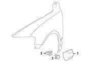 VW Fender Molding Retainer - Genuine VW 7L0854719
