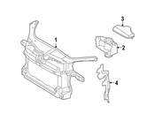 VW Radiator Support Air Duct - Genuine VW 1K0805965G9B9