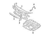 VW Radiator Support Air Deflector - Genuine VW 3C0121330
