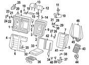 VW Seat Back Frame Insulator - Genuine VW 7L0885340