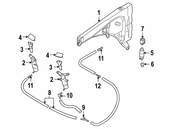 VW Headlight Washer Nozzle - Genuine VW 7L6955103