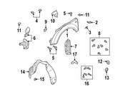 Audi VW Fender Rivet - Genuine VW Audi N90797901