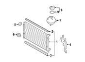 VW Radiator Support Baffle - Genuine VW 1Q0121283A