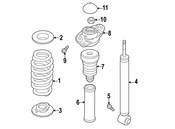 VW Shock Absorber - Genuine VW 5C0513025AE