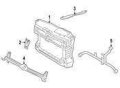 VW Radiator Support Bracket - Genuine VW 5C6805706L