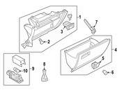 VW Glove Box Door - Genuine VW Audi 5G1857114HZA2