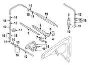 VW Back Glass Wiper Arm Cap - Genuine VW 7L6845227E