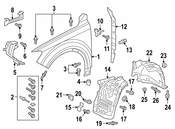 Audi VW Fender Nut - Genuine VW Audi N90767405