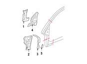 VW Body A-Pillar Reinforcement - Genuine VW 1C0809622A