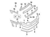 VW Bumper Cover Spacer Panel - Genuine VW 3C0807838A