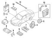 VW Radio Amplifier - Genuine VW 3C8035456F