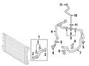 Audi VW Engine Coolant Pipe Bracket - Genuine VW Audi N10791501