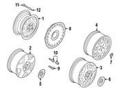 VW Wheel Cover - Genuine VW 1J0601147PGJW