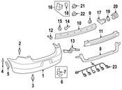 VW Bumper Cover Support Rail - Genuine VW 1Q0807177