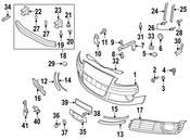 Audi VW Bumper Guide Screw - Genuine VW Audi N91049601