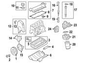 VW Engine Valve Cover Hold Down Tab - Genuine VW 06A103733C