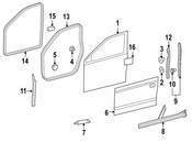 VW Door Seal Clip - Genuine VW WHT000410