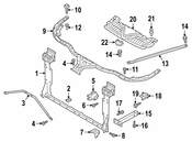 Audi VW Radiator Support Tie Bar Nut - Genuine VW Audi N90999701