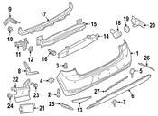 VW Reflector Panel - Genuine VW 5G0945106B