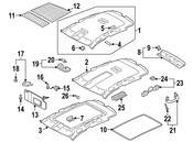 VW Sun Visor - Genuine VW 5N0857552K3H8