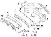 VW Bumper Cover Bolt - Genuine VW WHT004468