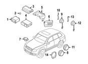 VW Radio Speaker Bracket - Genuine VW 7L6035218A