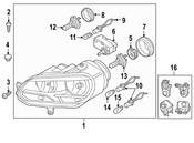 VW Daytime Running Light Bulb - Genuine VW N10724403