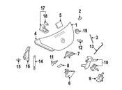 VW Deck Lid Hinge - Genuine VW 1Y0827302F